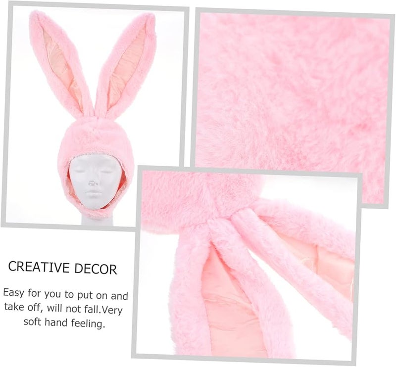 Bunny Ears Hat Warm Headband For Adults Kids Party Festival Photography Prop - Image 5